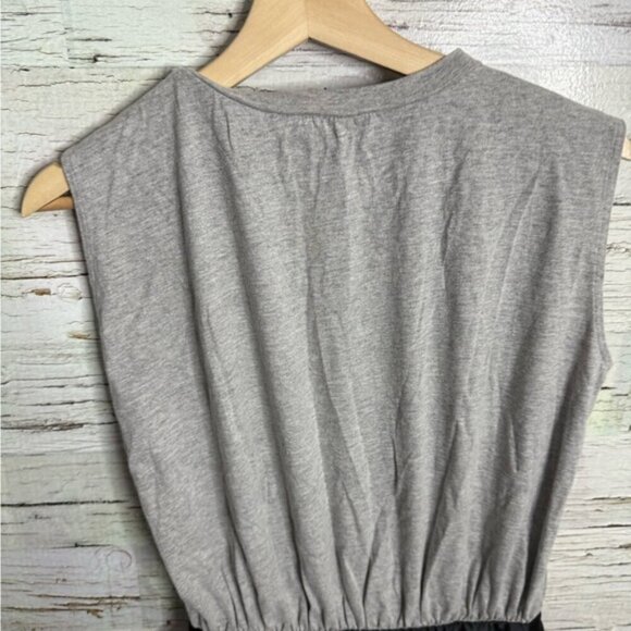 Anthropologie English Factory Black and Cream Sleeveless dress striped size smal - Picture 5 of 7